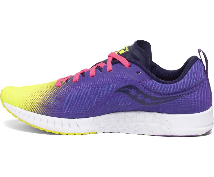 Saucony Fastwitch 9 Women's Running Shoes Yellow / Purple | Canada 128BEXC